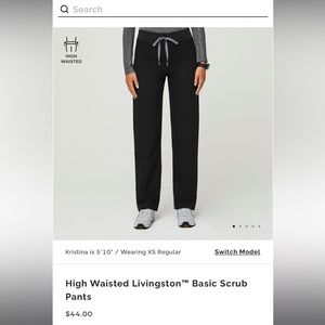 Women’s high waisted Livingston Figs scrubs